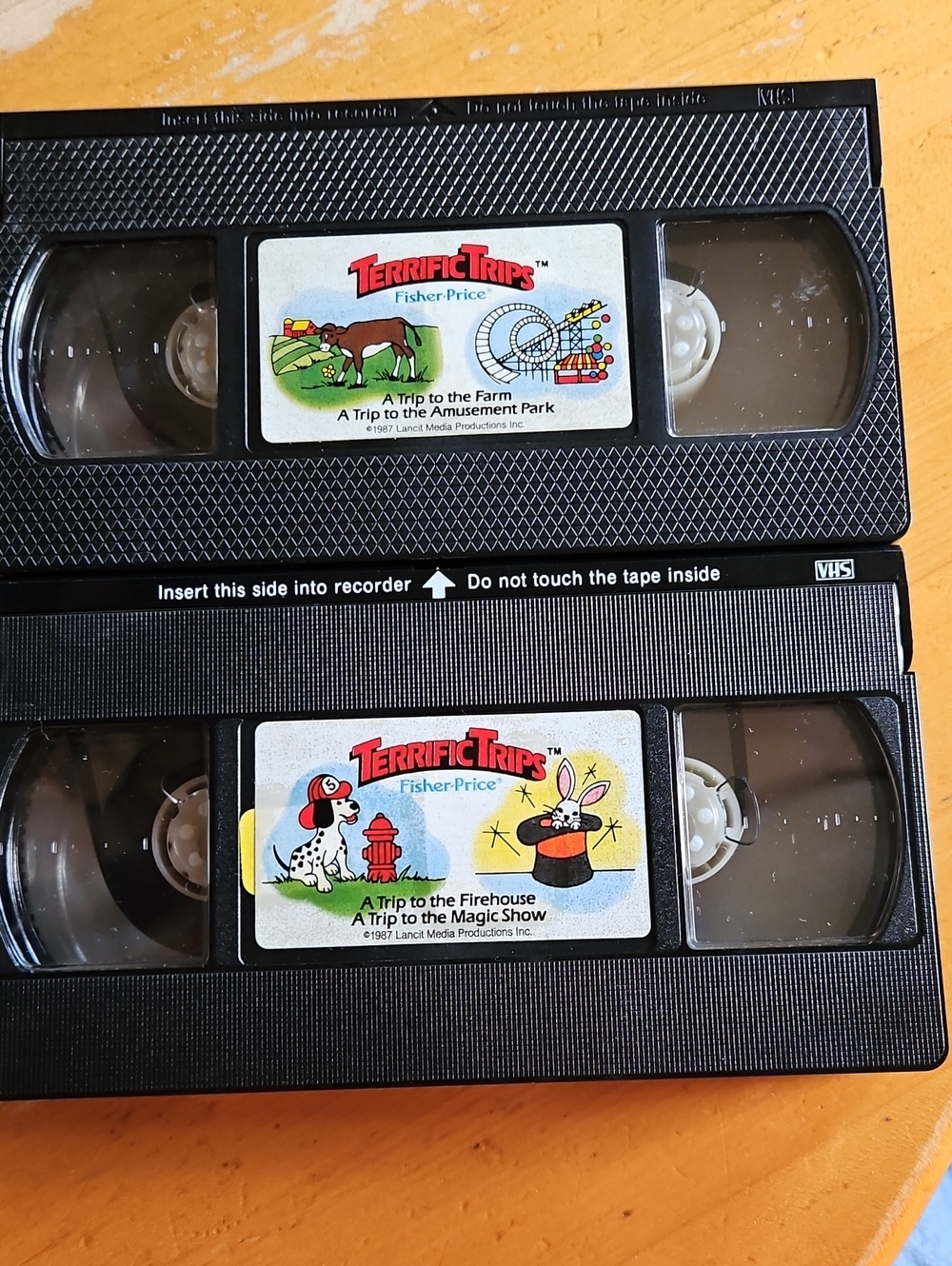 Vintage Fisher-Price Terrific Trips VHS Set